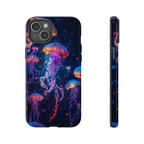 Luminescent Neon Jellyfish Glow Phone Case for iPhone, Samsung Galaxy, Pixel - 第 17/173 張圖片