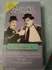 Laurel & Hardy Classics VHS VCR Video Tape Used Utopia Flying Aces pre owned use