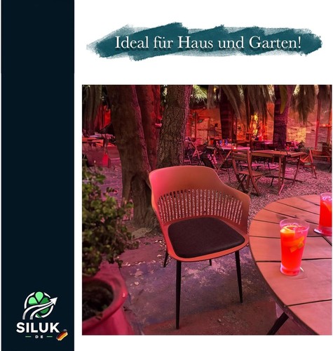 SILUK Sitzkissen aus Filz 40cm x 40 cm - Stuhlkissen für Bank 4er Set - Bild 12 von 18