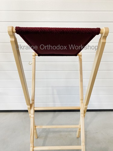 Portable Church Lectern Anologion Wooden Icon Stand with Hook for Incense 47.63" - Picture 10 of 12