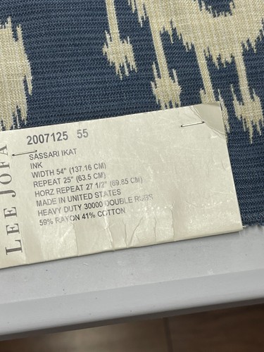 Lee Jofa Remnant Sassari Ikat Ethnic Motif 23” x 24” - Picture 6 of 10