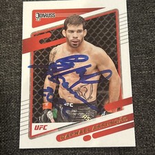 Signed Raphael Assuncao 2022 Donruss UFC MMA Card #165 Bantamweight