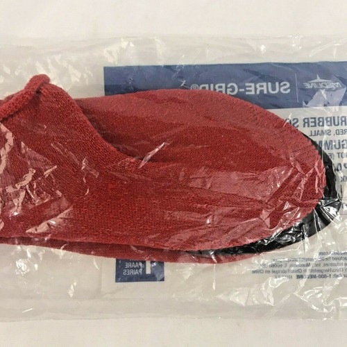 Sure Grip Rubber Soled Slipper red small latex free provide comfort and traction - Picture 7 of 8