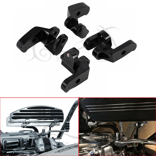 Repositions Front Driver Floorboard Relocation Bracket Kit For Harley