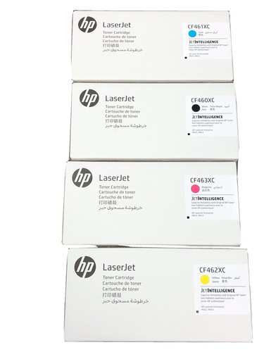 HP656x Toner Set.  CF460XC,CF461XC, CF462XC, And CF463XC.