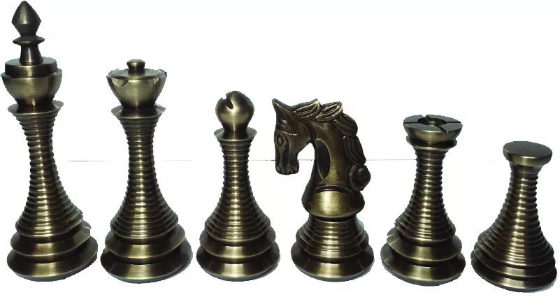 Brass Chess Set 4.5 inch King Large Brass Chess Pieces eBay