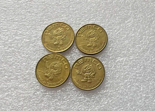 Namco Arcade Tokens Lot of 4 Brass Game Tokens - Picture 4 of 12