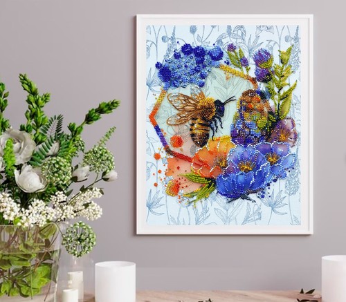 Abris Art AB-906 Bead Embroidery Kit Flower Honey, Needlepoint Kit, Beadwork Kit - Picture 14 of 14