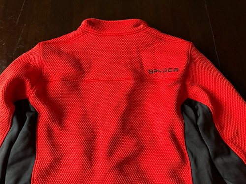 EUC Spyder Jacket Youth XL Long Sleeve Full Zip Pockets Black Red Ski Sport - Picture 6 of 7