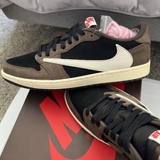 Travis Scott Jordan 1 Retro Low OG Mocha DS Og All  Size 13 Rare 🦄in 13 Ds