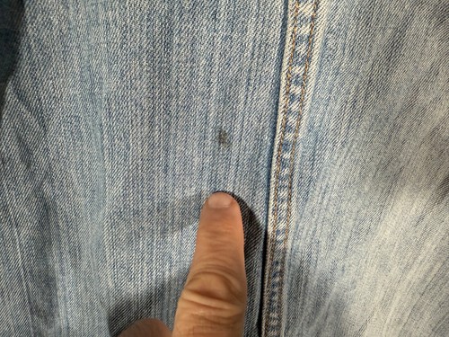 Vtg 80s Authentic Guess Denim Jean Jacket Distressed Trucker 3XL Mexico - Picture 11 of 12