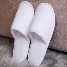 1-20 Pairs Spa Hotel Guest Slippers Closed Toe Towelling Disposable Terry LOT UK