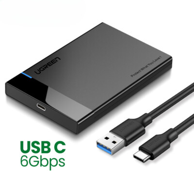 2.5 HDD SSD Case SATA To USB 3.1 Adapter Case HD External Hard Drive Enclosure