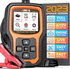 ANCEL AD410 Pro OBD2 Scanner Car Diagnostic Tool & 12V Battery Tester 2 in 1