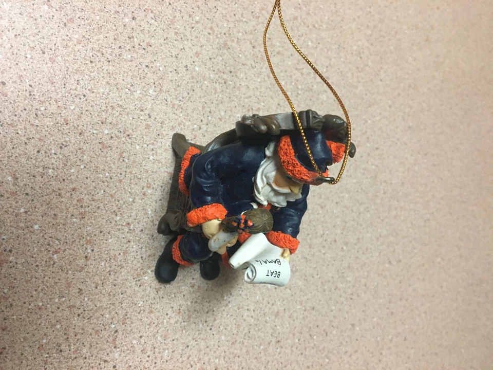 DE COLECCIÓN 2001 MEMORY COMPANY TIGRES CASTAÑO ROJIZO ANTIGUO ADORNO DE NAVIDAD NIÑA Foto 4 de 4