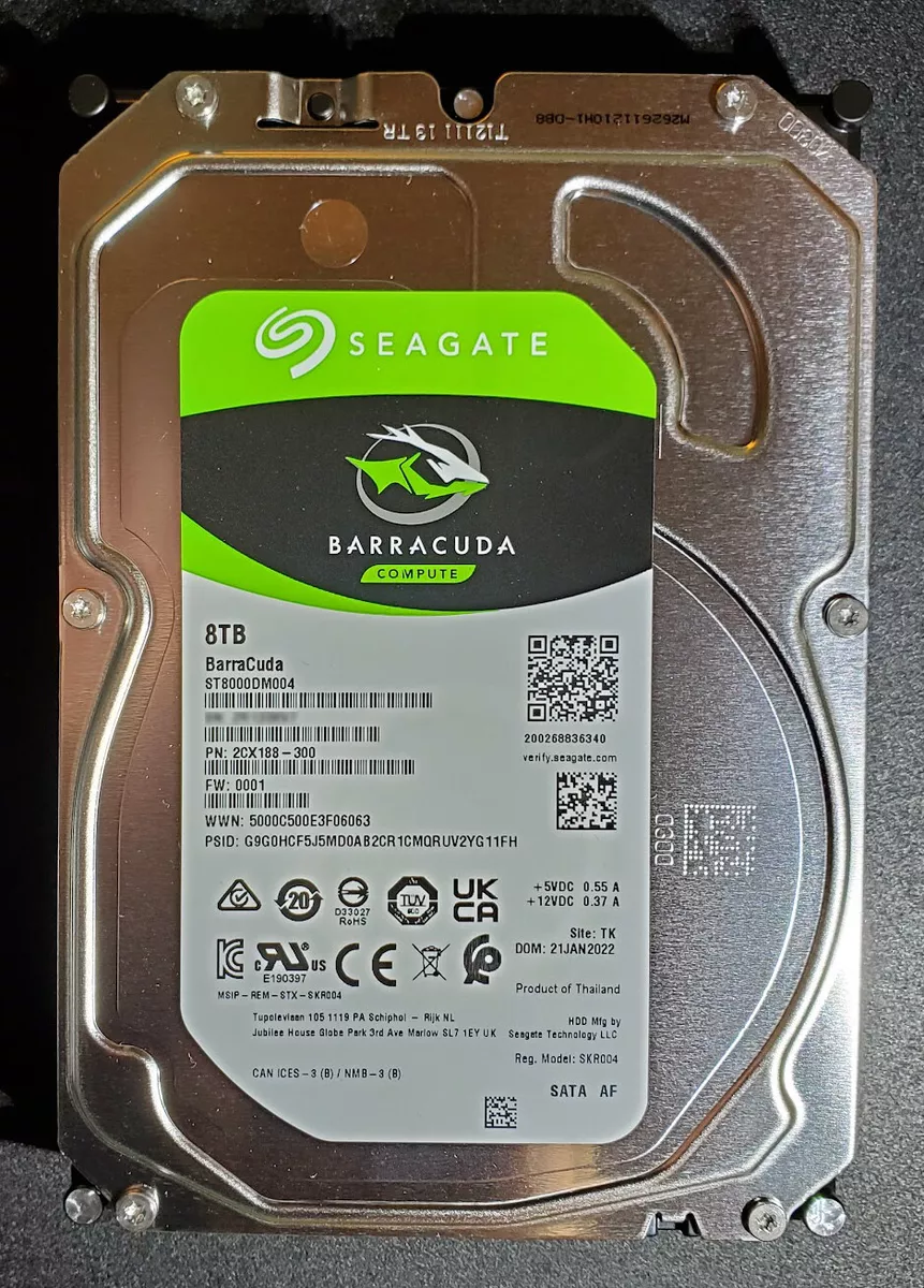 Seagate Barracuda 8 TB, Internal 3.5