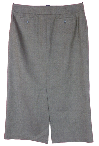 SK191- KATE HILL Mujeres 100% Lana Maxi Falda Lápiz Bolsillo Espiga Multi 16 - Imagen 2 de 10