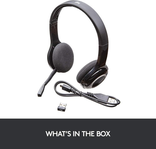 Logitech H600 Wireless Headset Stereo Headphones Noise Cancelling Microphone - Picture 2 of 12
