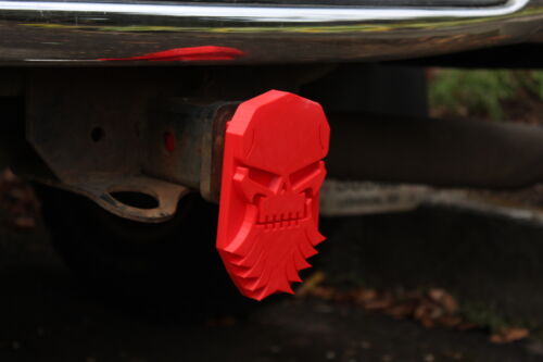 Truck Trailer Hitch Plug | Bearded Skull - Picture 3 of 197