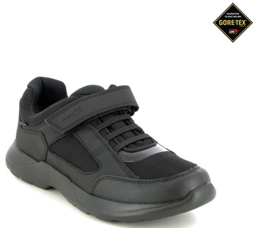 Superfit, Boys Rush, Gore-Tex, Black School Shoe Trainer, Size