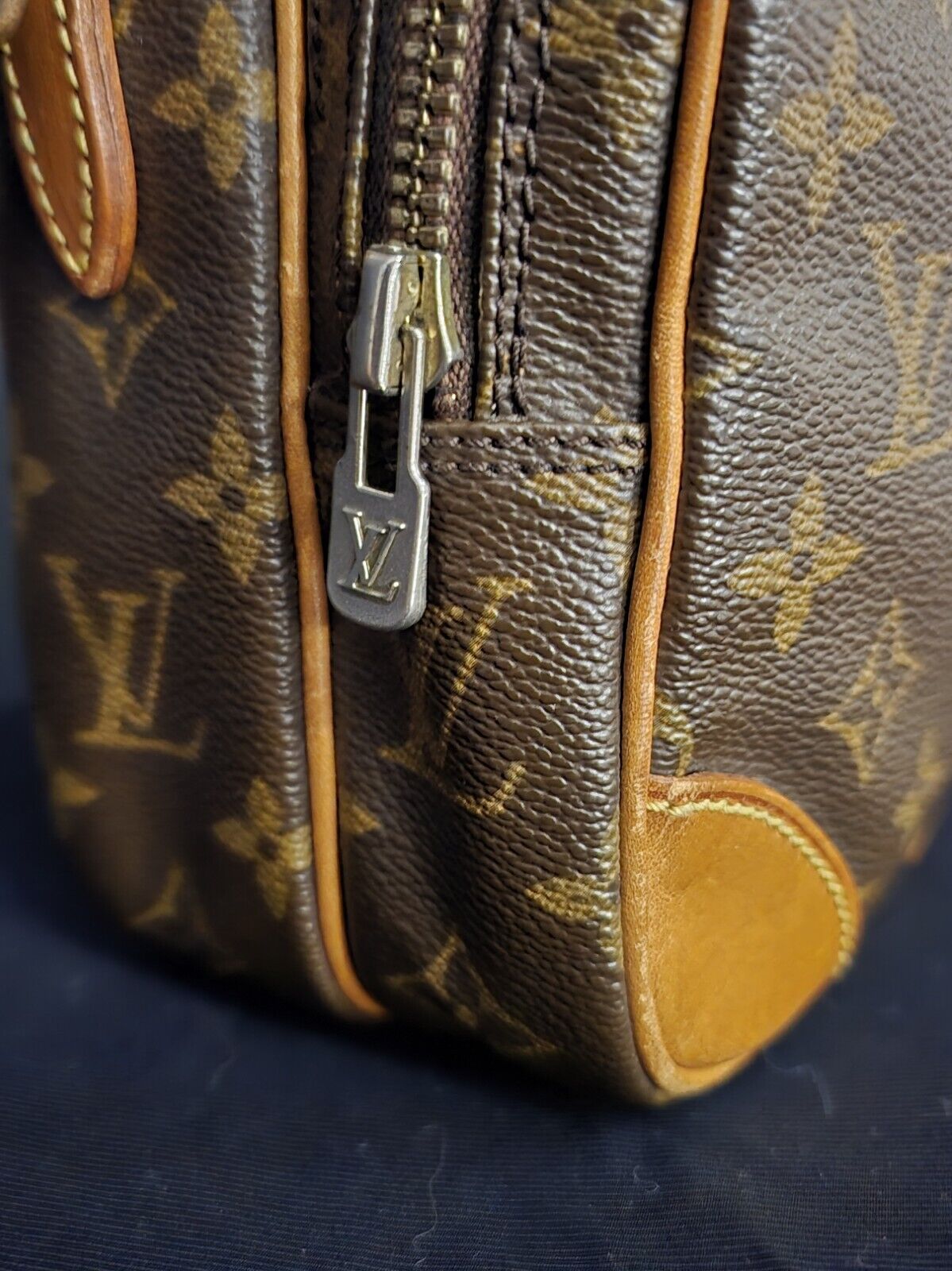 Louis Vuitton Amazone Shoulder Bag Brown Canvas