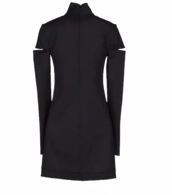 helmut lang slash long sleeve dress Helmut Lang Slash Shoulder Dress Long Sleeves Black Size 0