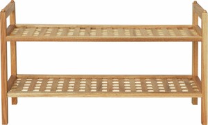 Argos Home 2 Tier Stackable Shoe Rack Walnut Ebay Argos Home 2 Tier Stackable Shoe Rack Walnut Ebay