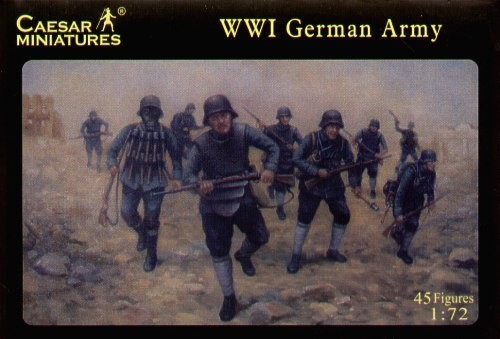 CAESAR MINIATURES 1/72 - World War I H35 German Infantry (WWI) - LIMITED BOX - Picture 1 of 1
