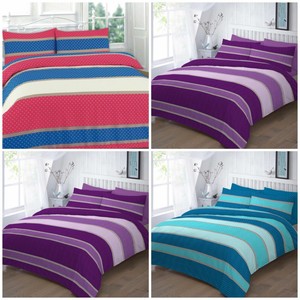 Easton Duvet Cover With Pillow Case Quilt Bedding Set Single To