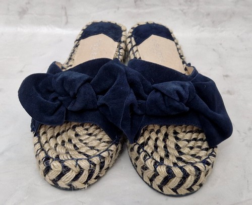 J/SLIDES NYC Womens Lovely Ritsy Navy Suede Slip On Flats EU 41 UK 8.5 - Picture 5 of 7