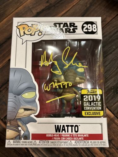 ANDY SECOMBE WATTO STAR WARS SIGNED/Inscribed FUNKO POP #298 BAS PSA Authentic - Picture 2 of 7