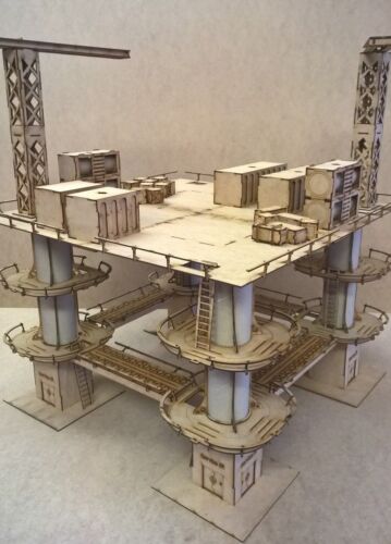 Riesige Versorgungspad Gelände Landschaft Wargaming Gebäude Infinity 28mm Tischplatte Wargam - Bild 5 von 11