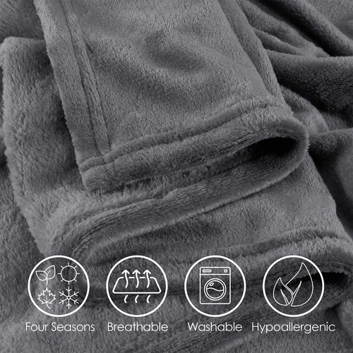 Large Faux Fur Throw Sofa Bed Soft Warm Fleece Blanket Single Double King Sizes - Picture 20 of 170