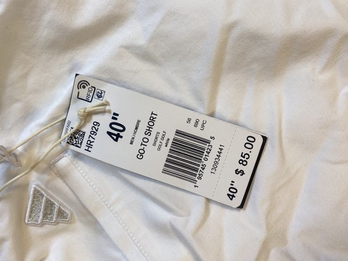 Adidas Golf Go To Short White Size 40 NWT - Picture 10 of 10