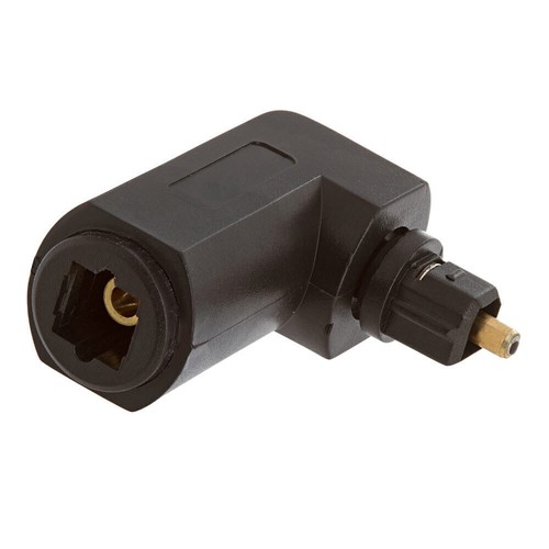 4 Pack TOSLink Male to Female 90° Cable Adapter Optical Right Angle Connector - Picture 3 of 3