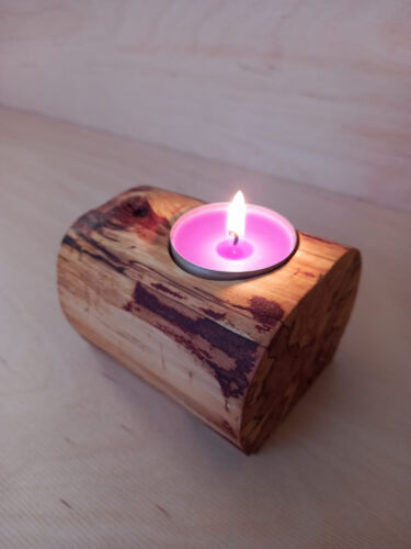 Unique wooden candle holder, wooden decor, Baltic birch tea light candle holder - Picture 5 of 6