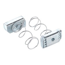 Strut Spring Channel Nut Regular, 10Pcs 1/4"-20 Carbon Steel Zinc-Plating