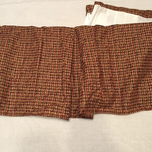 JC Penney Queen Sized Bedskirt Charlemagne Bordeau Burgundy Brown Green - Picture 2 of 4