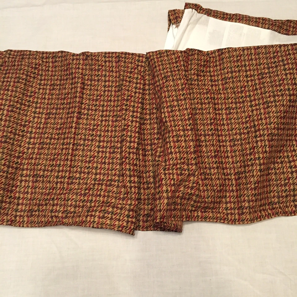 Falda de cama tamaño Queen JC Penney Carlomagno Borgoña Marrón Verde Foto 2 de 4