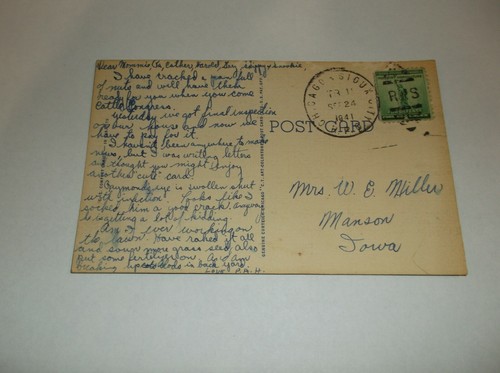 Scotch Post Office ~ Scottish man kilt pay toilet ~ 1940s comic Vintage 5 cents - Picture 6 of 9