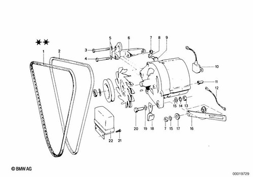 BMW Genuine Self Locking Hex Nut M8-8-ZNS3 Fits E21 E30 E36 E46 E12 07129904002 - Picture 1 of 5