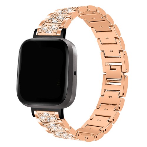 Correa de reloj de acero inoxidable para Fitbit Versa 1 2 3 4 Sense caja brillante - Imagen 18 de 40