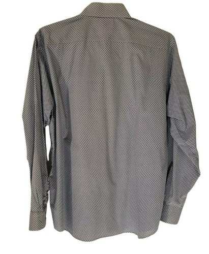 Nautica Men's Casual Button Down Shirt Size Large Blue / White Polka Dot Pattern - Picture 2 of 10
