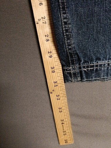Pantalones de mezclilla vintage Kikai Machine Carpenter para hombre 44x31 holgados pierna ancha Y2K patinador Grund - Imagen 12 de 13