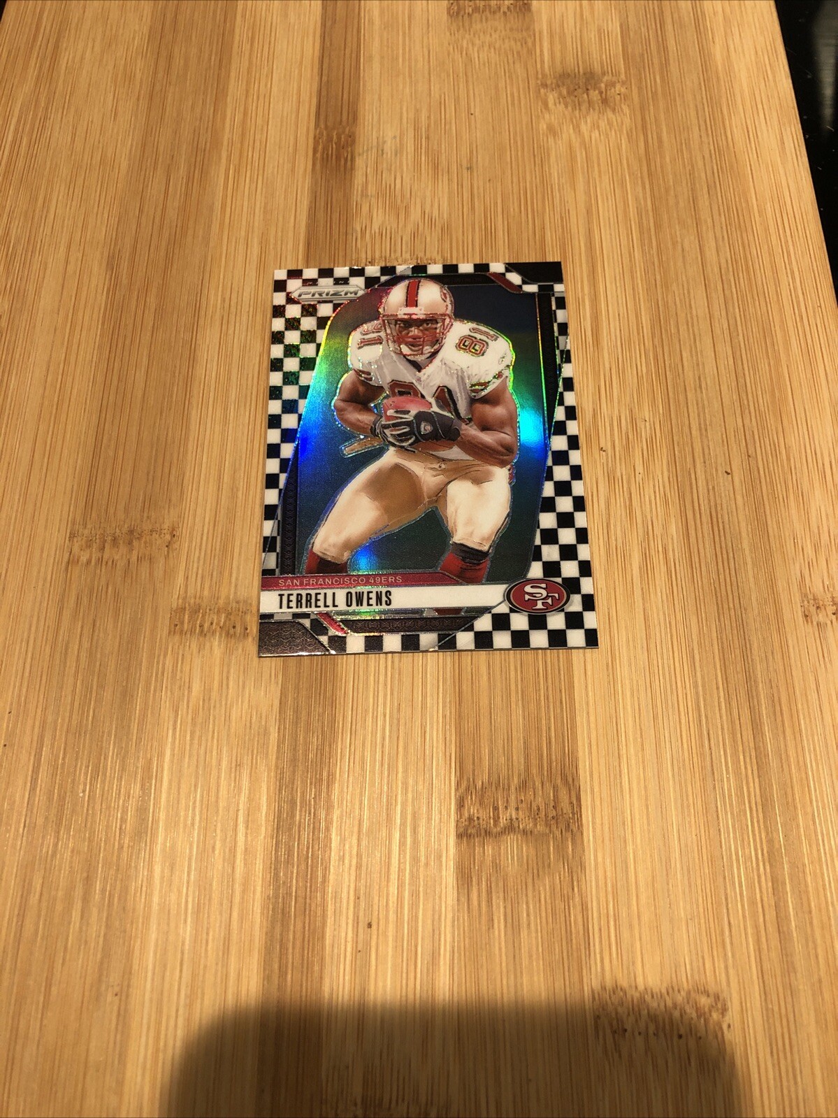 2024 Panini Prizm Checkerboard Black & White # 257 Terrell Owens Nm/Mt