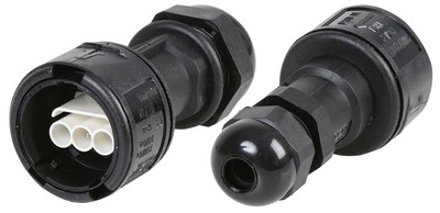 AQUA-SAFE IN-LINE MIT PROOF 3 POL STECKER 13MM - 185-0A1021-P030-1