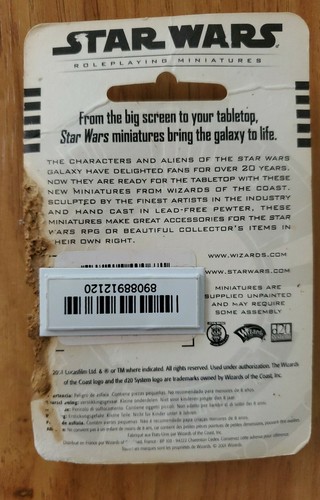 WOTC Star Wars Metal Mini Scoundrel - Human Male Pack Neu - Bild 3 von 3