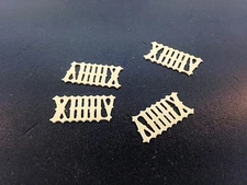 Cuckoo Clock Numeral Set in Cream 14 mm or 9/16 inch tall