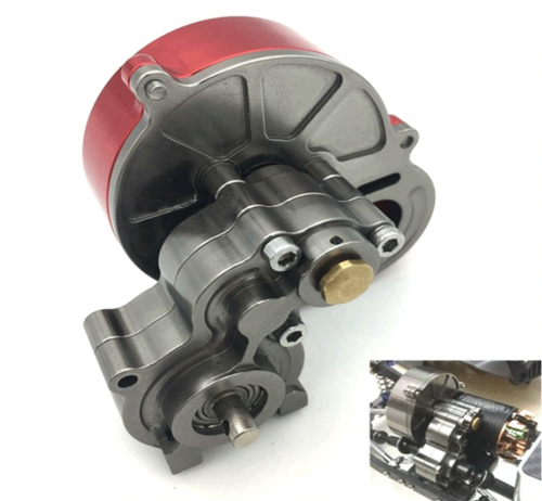 METAL TRANSMISSION GEAR BOX & HD STEEL GEAR SET FOR 1/10 AXIAL SCX10 RC CAR PART - Picture 5 of 8