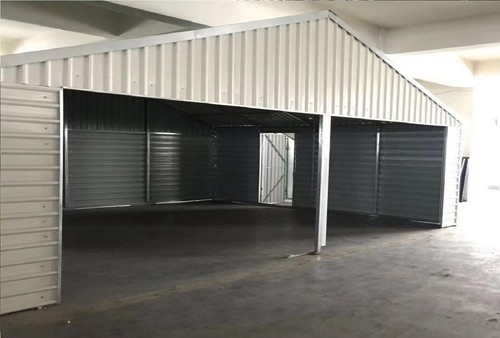 Double Steel Garage Shed 6.3(W)x5.9(D)x3.8(H)m with double Roller Doors - Picture 4 of 5